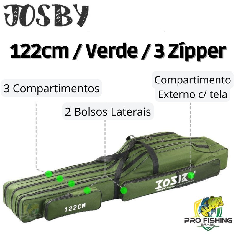 Bolsa Porta Varas JOSBY FISHING - Frete Grátis para Todo Brasil