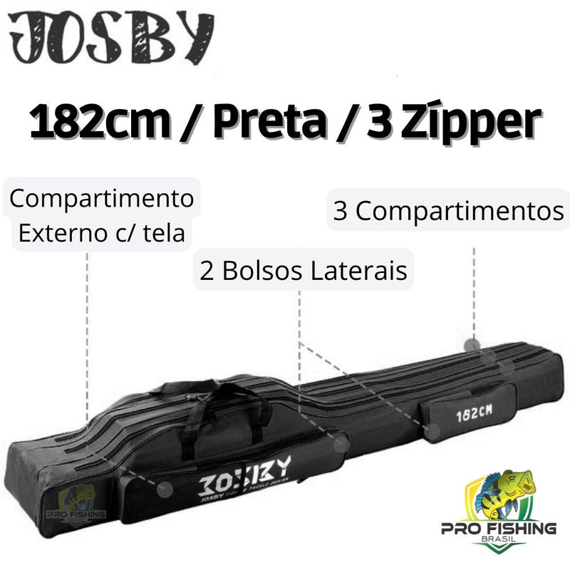 Bolsa Porta Varas JOSBY FISHING - Frete Grátis para Todo Brasil