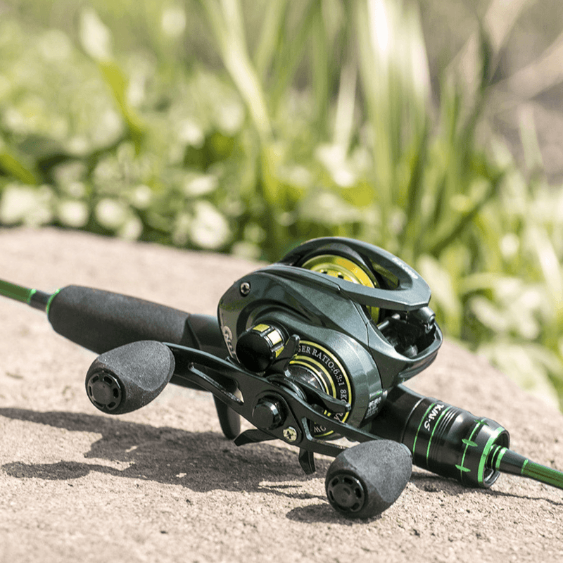 Carretilha de Pesca Profissional 9K de Drag 14 Rolamentos Titan Pro