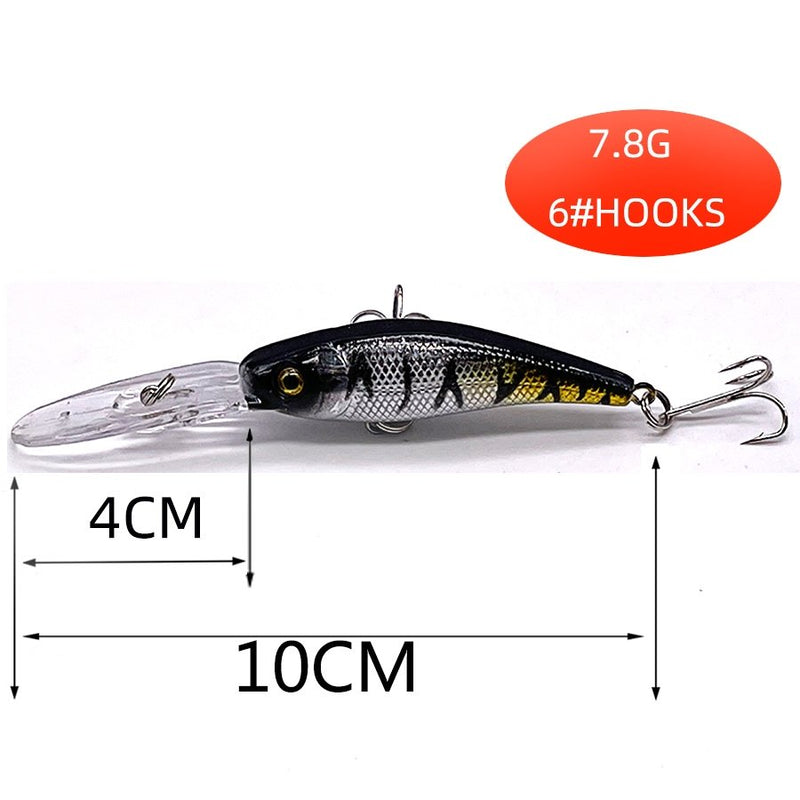 Conjunto 5 Iscas Artificiais JerkBait  - 5 a 11cm - 4 a 12g - Meia Água/Fundo/Superfície