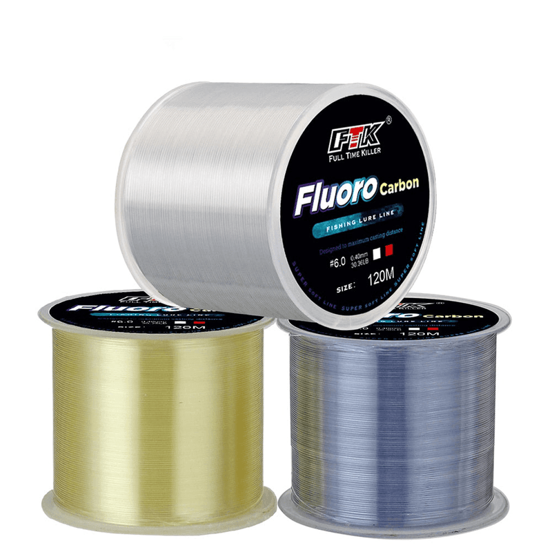 Linha de Pesca Invisível Fluorcarbono FTK 120m