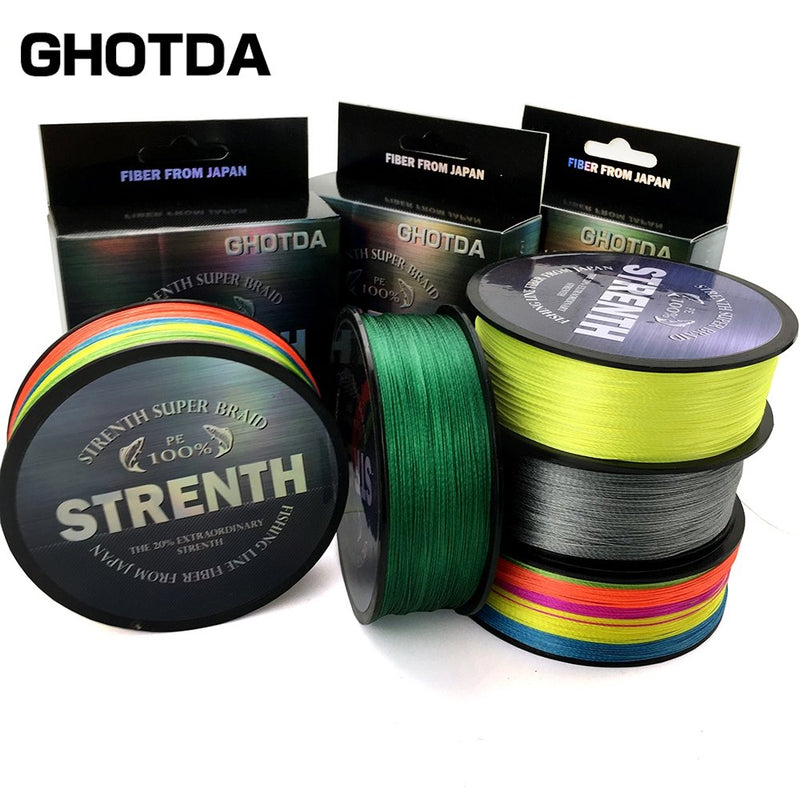 Linha multifilamento Ghotda Strenth Blindada. 300M - 0,30mm- 40Lbs